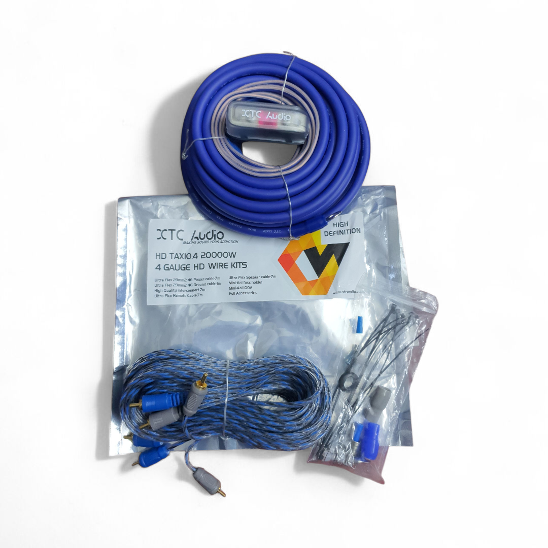 XTC WIRE KITS 4G TAXI04 10000W 4 CHANNEL | WOE -World of Electronics